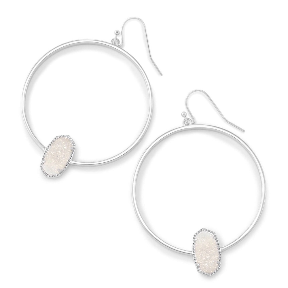 KENDRA SCOTT • Elora Hoops Drusy Earrings